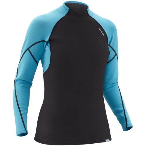 NRS Women's HydroSkin 1.0 L/S Shirt in Black right