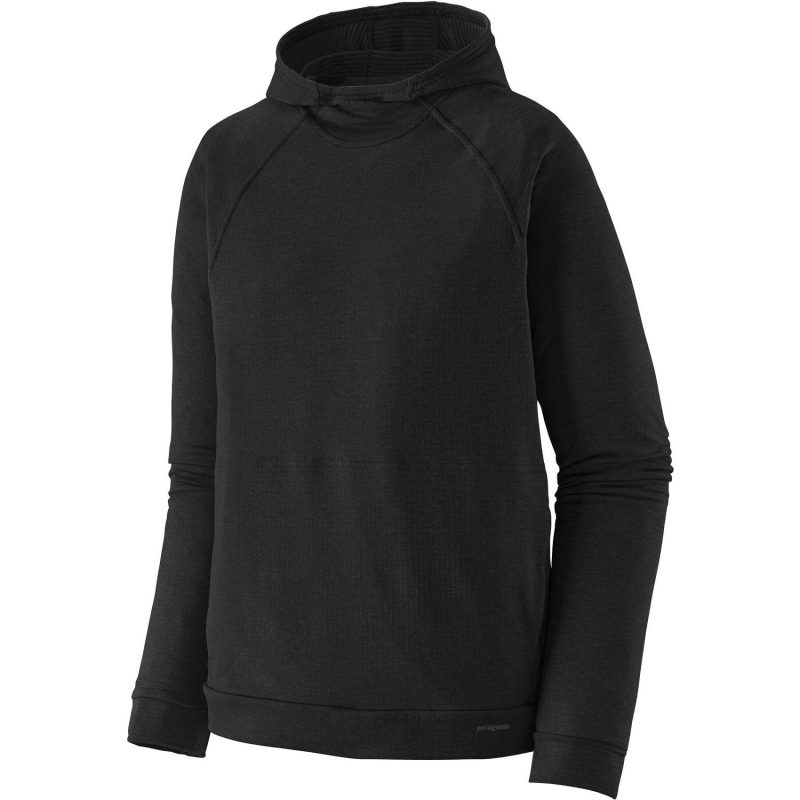 Patagonia Men's Capilene Thermal Weight Hoody in Black angle