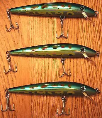 3-Pack 7-Inch Saltwater Crankbaits – Rattling Tarpon & Striper Lures