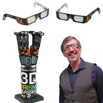 3D Rainbow Prism Viewing Glasses