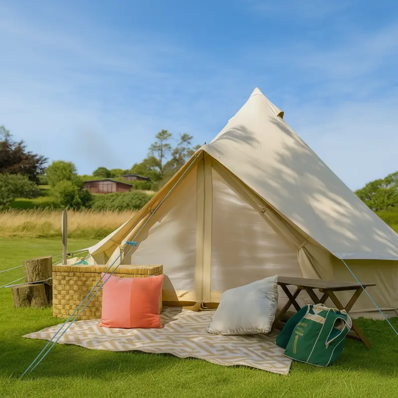 3m Superlite Polycotton Bell Tent (200gsm) – Lightweight Camping Shelter
