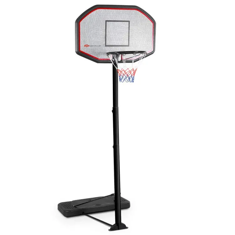 43-Inch Height-Adjustable Basketball Hoop for Indoor and Outdoor Use