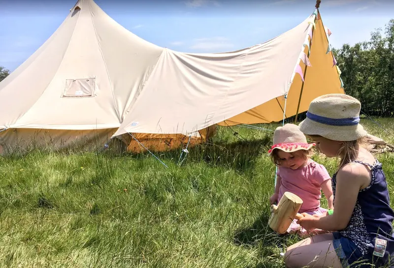 4m x 2.6m 2-Pole Canvas Awning Kit – Lightweight Shade Solution