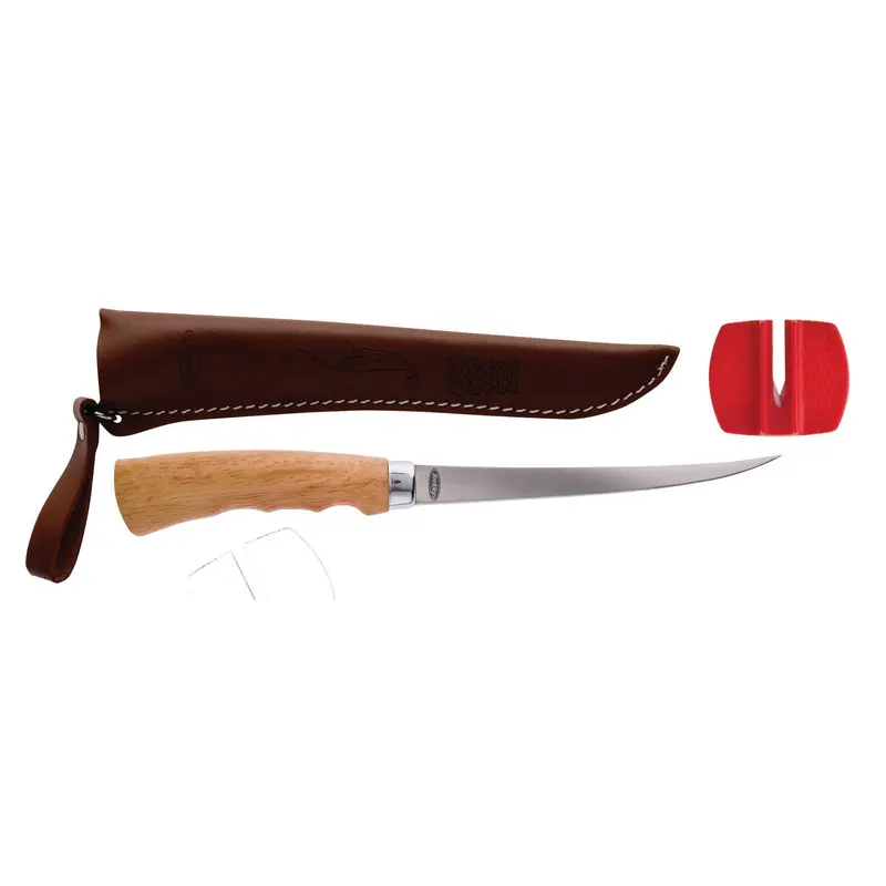 6-Inch Fillet Knife with Ergonomic Wooden Handle