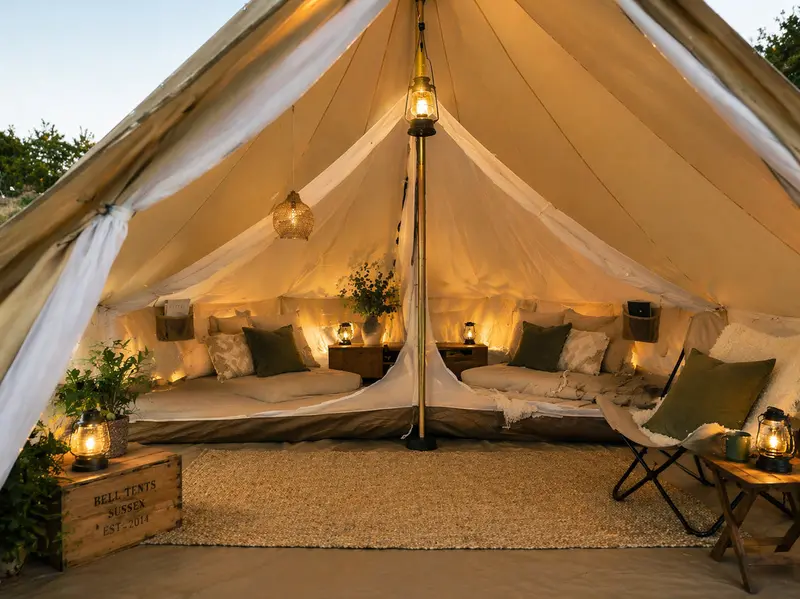 6-Meter Bell Tent Inner Tent for Enhanced Privacy & Insulation