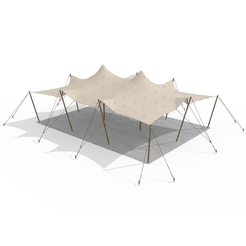 6 x 10.5 ft Rectangular Stretch Canopy Tent for Narrow Spaces