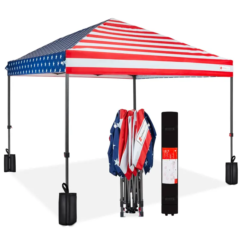 8×8 ft Quick-Deploy Pop-Up Canopy with Transport Case and Stability Weights