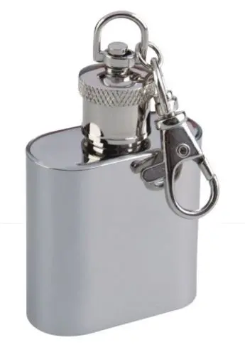 Ace Camp Compact Keychain Flask – Stainless Steel Mini Liquor Bottle