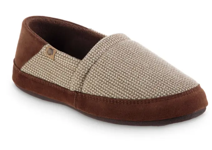 Acorn Men’s Collapsible-Heel Moccasin Slippers
