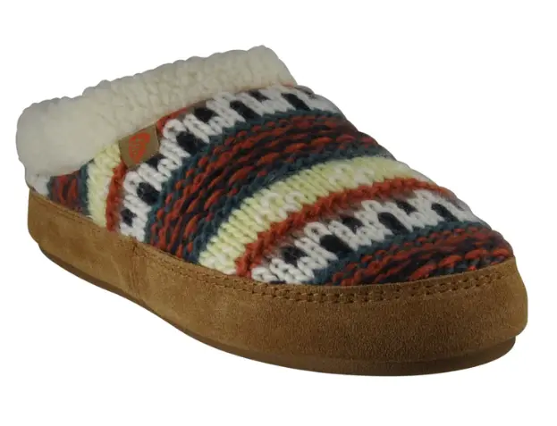 Acorn Women’s Fairisle-Knit Hoodback Slippers