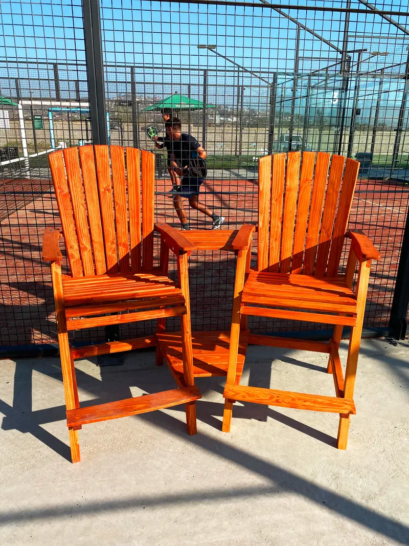 Adirondack-Style Bar Height Chair Set