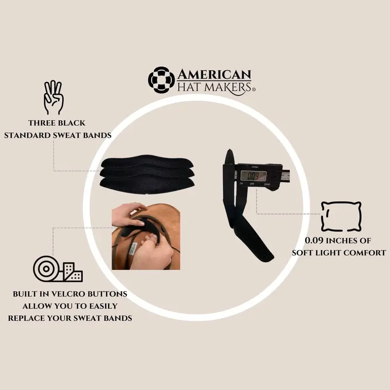 Adjustable Sweatband by American Hat Makers