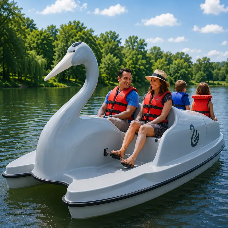 Adventure Glass Blue Heron 4-Seat Pedal Boat Platform