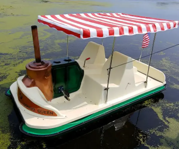 Adventure Glass Mark Twain–Inspired African Queen Pedal Boat