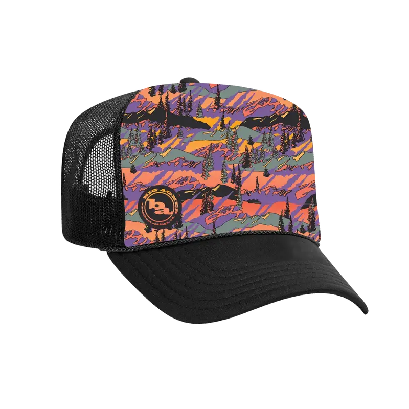 Alpenglow Trucker Hat for Outdoor Adventures