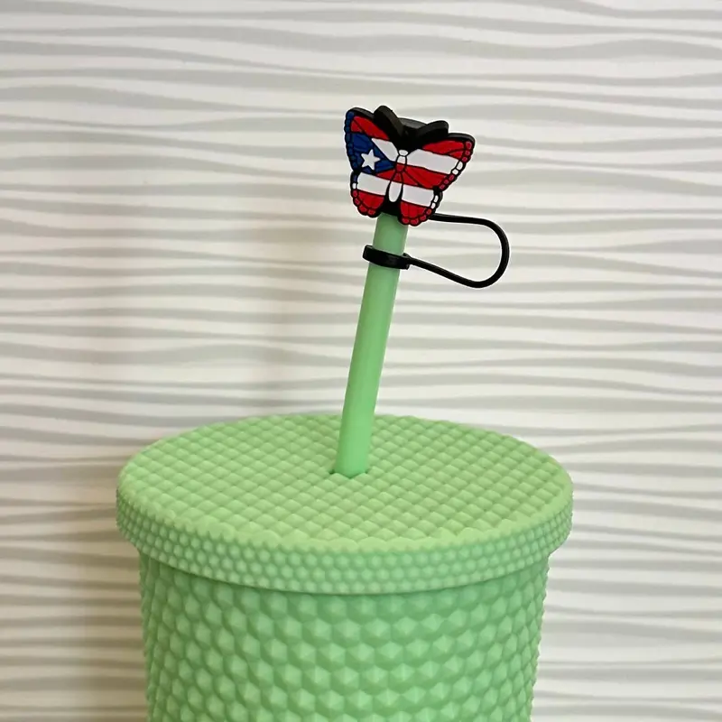 American Flag Butterfly Straw Hat Cover – 7mm Band