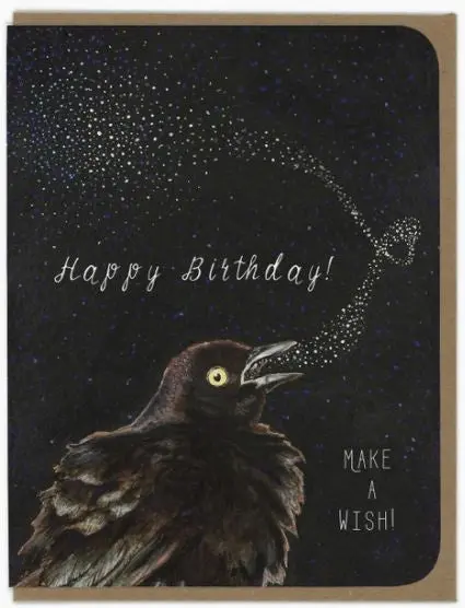 Amy Rose Moore Blackbird Birthday Celebration Card