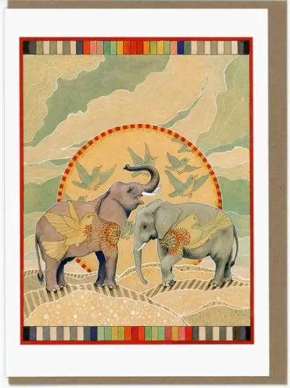 Amy Rose Moore Illustrated Elephant Greeting Card