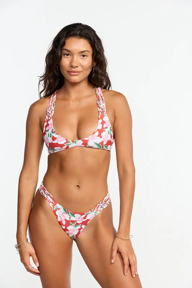 Andy Top in Vintage Orchid Print