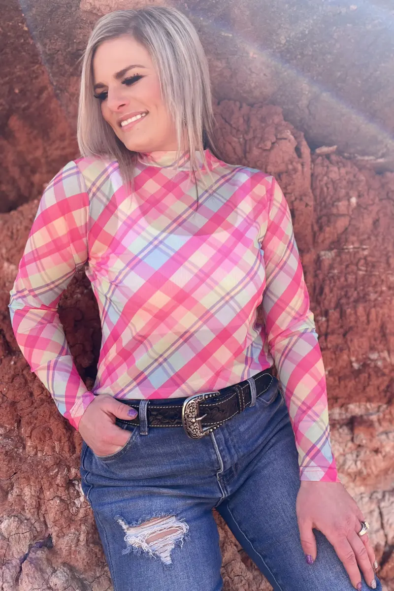 April Showers Breathable Mesh Crop Top