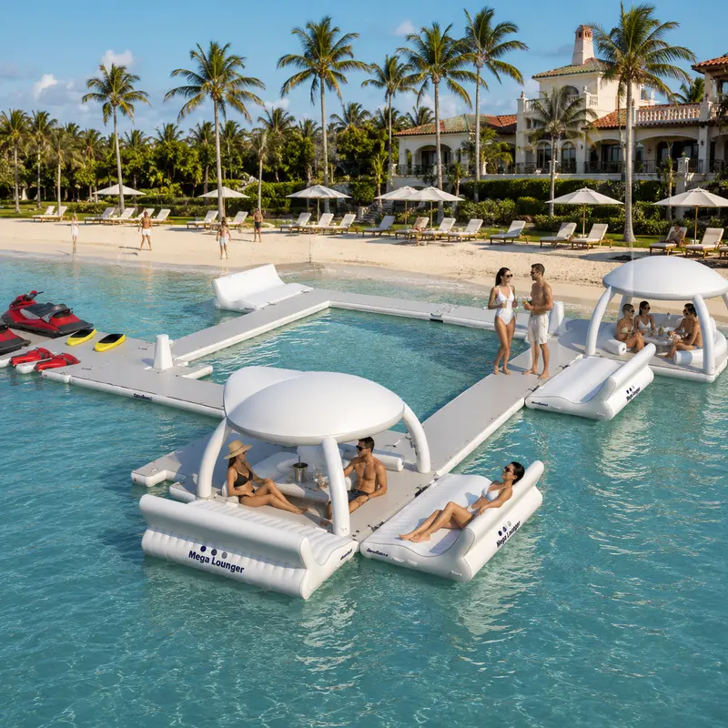 AquaBanas Malibu – Coastal-Themed Inflatable Island Resort Package