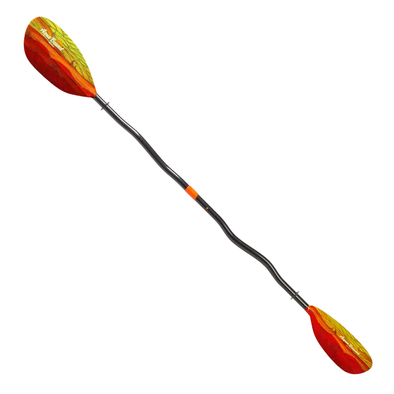 Aquabound Whiskey Fiberglass Bent-Shaft Kayak Paddle – Two-Piece Design