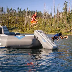 Aquaglide Lakefront Recoil 17-Foot Aquapark Trampoline