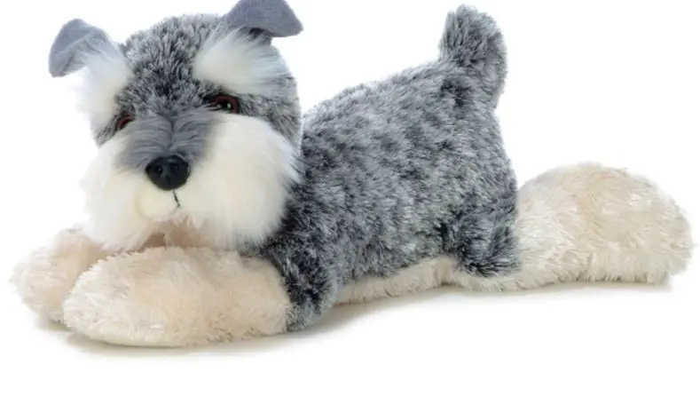 Aurora Ludwig Schnauzer Plush – Lifelike Designer Stuffed Dog