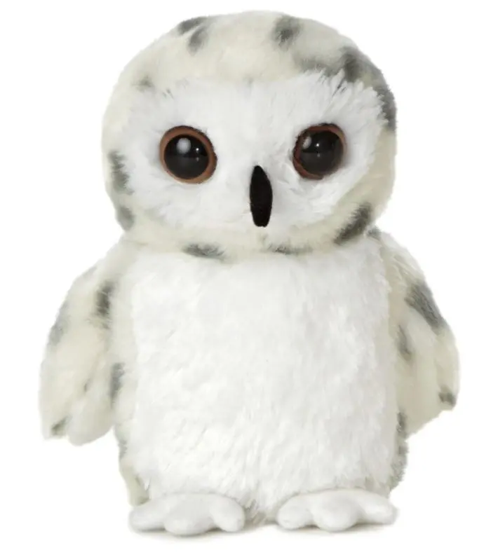 Aurora Snowy Owl Plush Animal Toy