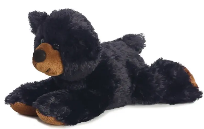 Aurora Sullivan Black Bear Stuffed Animal – Detailed & Cuddly