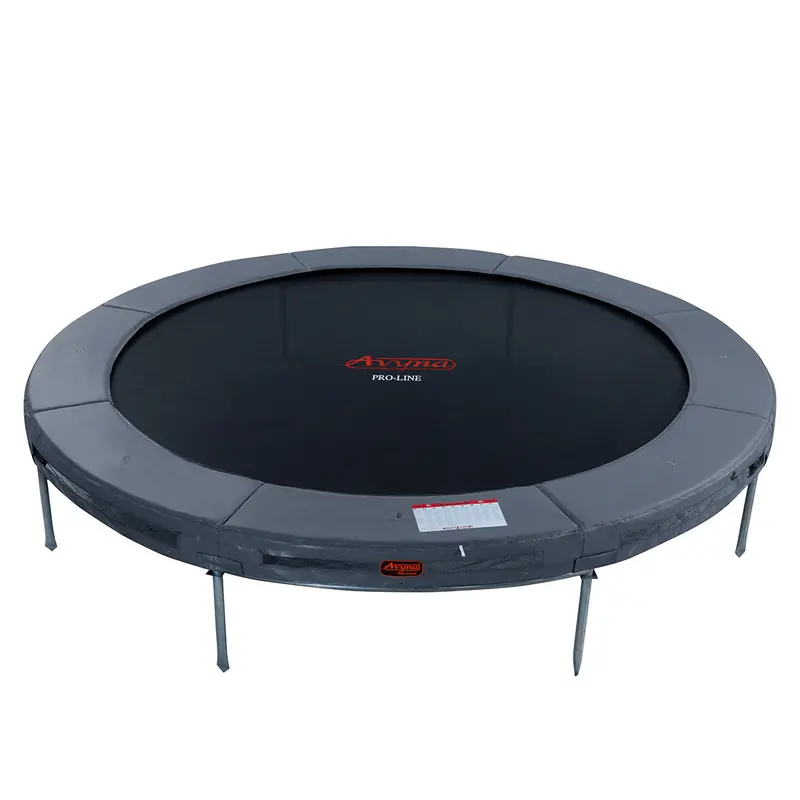Avyna 430 cm In-Ground Trampoline – Gray (No Enclosure)