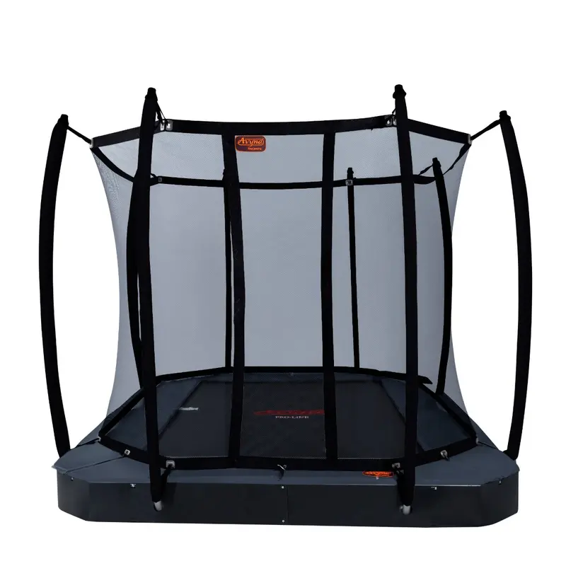 Avyna FlatLevel Trampoline with Safety Net 340×240 cm – Gray (Model 234)