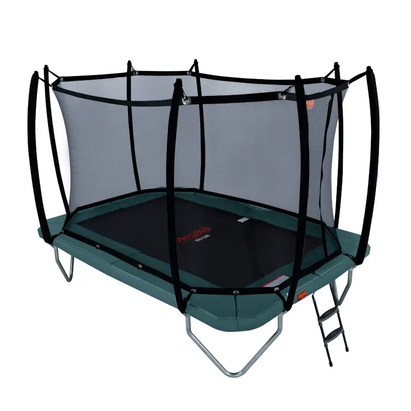 Avyna Freestanding Trampoline 305×225 cm (223 cm Diameter) with Safety Net – Green
