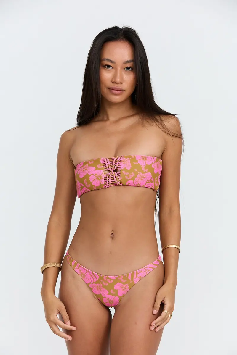 Bali Beach Top in Garden Print