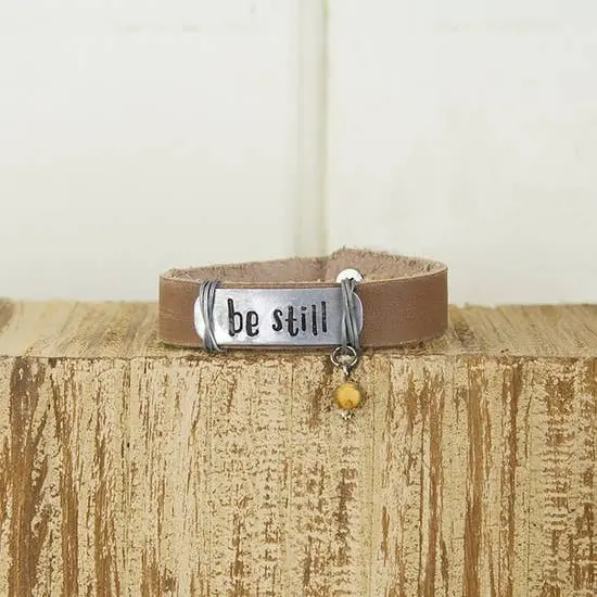 Be Still Mindfulness Bracelet – Calming Wearable Reminder by Honey & Me Inc.