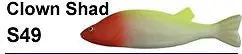 Bear Creek 8-Inch Clown Shad Perch Spearing Decoy (Single Unit) – Model S49