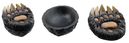 Bear Paw Trinket Box with Hinged Lid