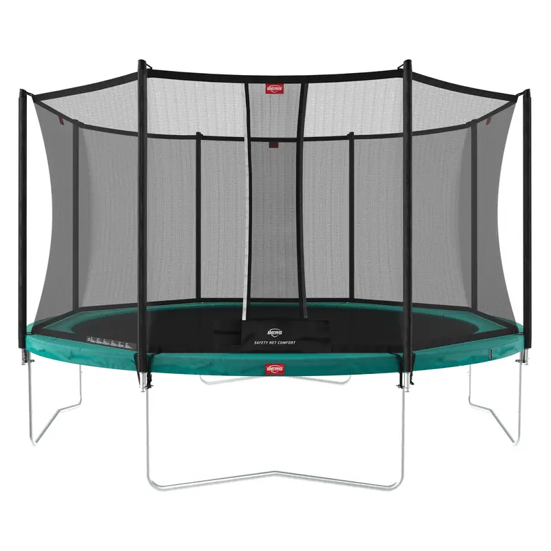 BERG Favorit Regular Trampoline 380 cm – Green with Comfort Safety Net