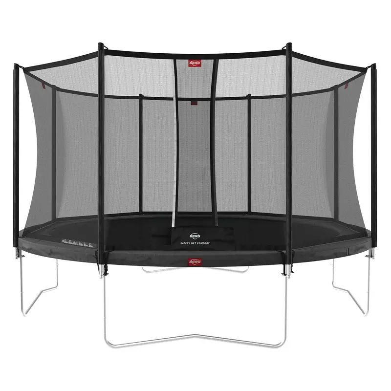 BERG Favorit Trampoline – 430 cm Grey with Comfort Safety Net