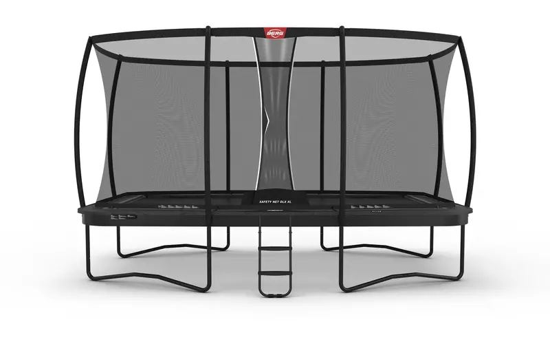 Berg Ultim Elite Regular Trampoline – 500x300cm Grey with DLX XL Safety Net