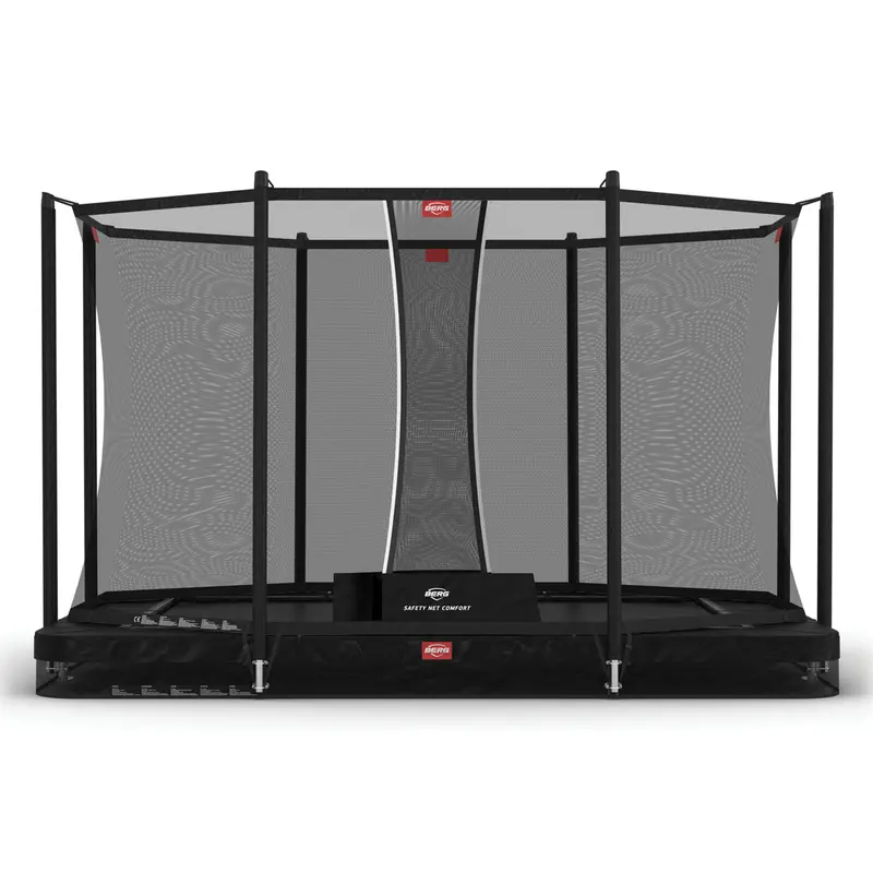 BERG Ultim Favorit InGround 330 cm Trampoline with Comfort Safety Net – Black