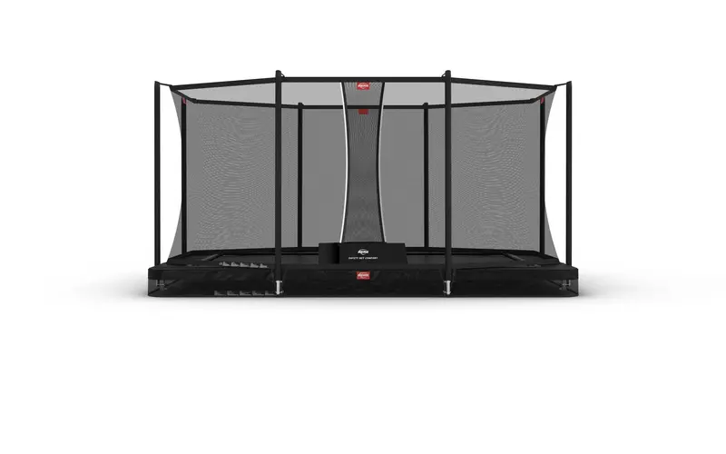 BERG Ultim Favorit InGround 410 cm Trampoline with Comfort Safety Net – Black