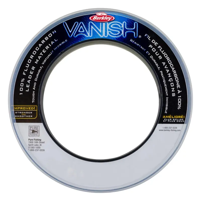 Berkley Vanish Leader Material – Fluorocarbon Fishing Line Coil