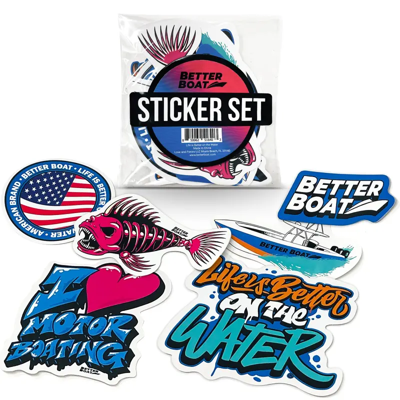 Better Boat Waterproof Vinyl Sticker Collection – Marine-Themed Decals