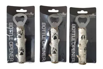 Birchwood Bottle Opener – Natural Grain Finish – Assorted Shapes