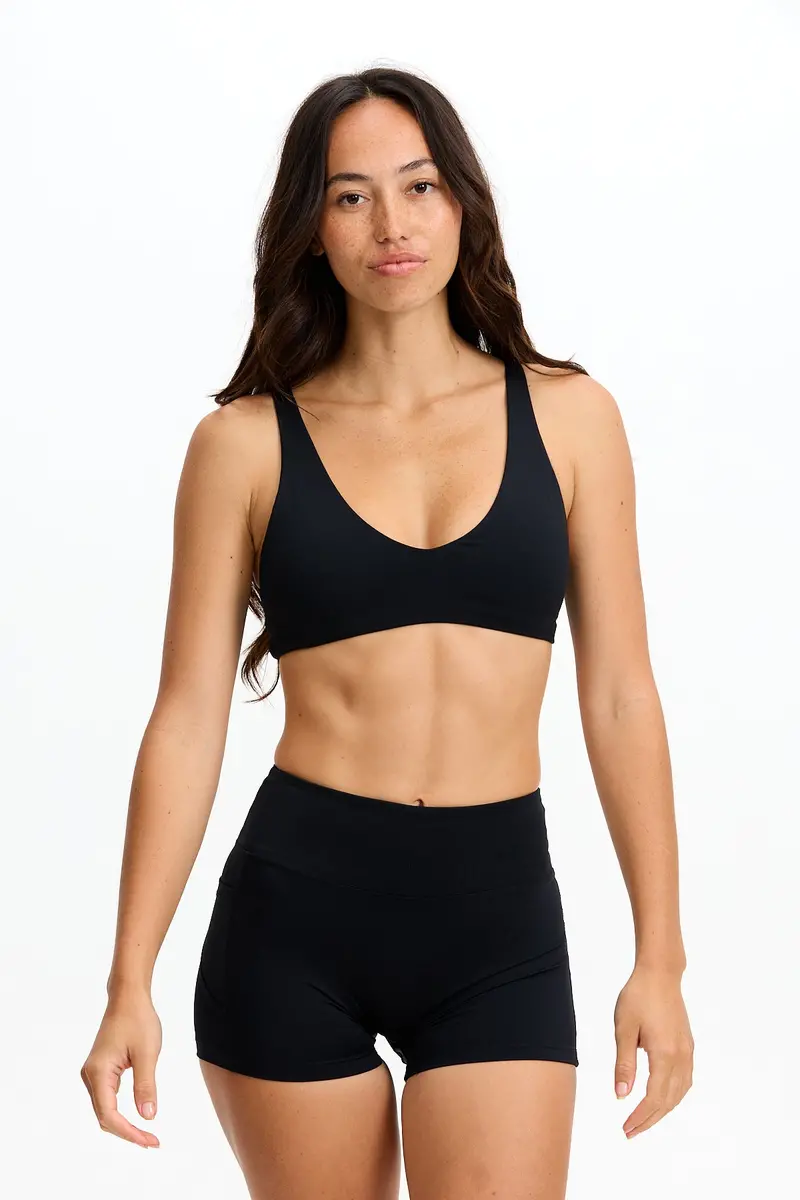 Black 2.5-Inch High-Waisted Booty Short