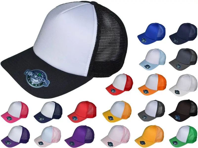 Blank 5-Panel Cotton Foam Trucker Hat – BKP Premium