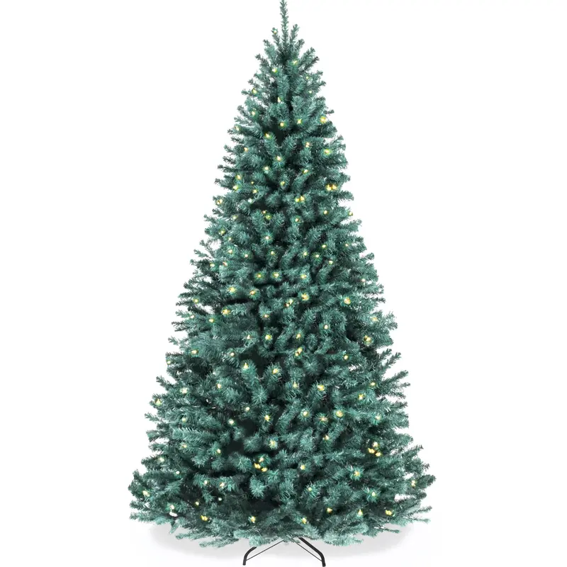 Blue Spruce Artificial Christmas Tree — Pre-Lit & Tool-Free Assembly Design