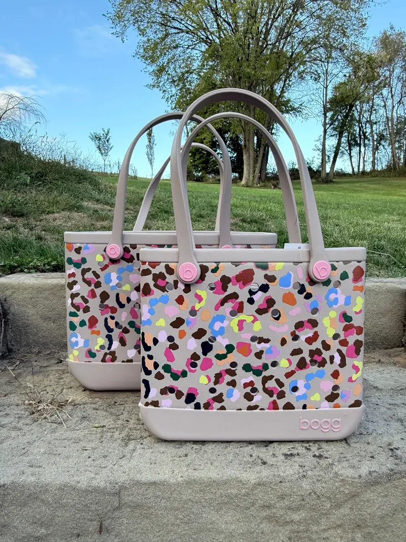 Bogg Bag Baby in Neon Jungle Print – Vibrant Mini Tote