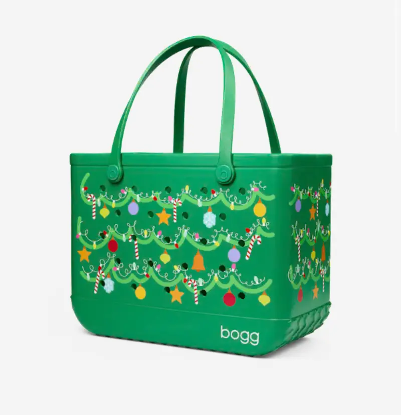 Bogg Bag Original – Festive Tinsel Tree Pattern Tote